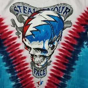 Grateful Dead V Tie Dye Steal Your Face Drip SYF